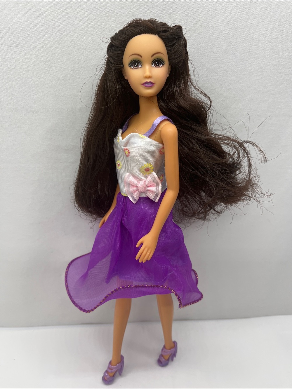 Fashion Doll With Purple Skirt